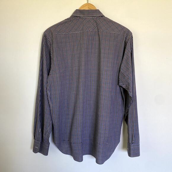 Billy Reid Gingham Standard Cut Button Up Shirt Small - Picture 4 of 4